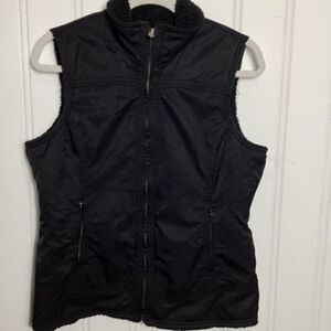 Ariat Womens Black Full Zip Nylon Vest Sz SP